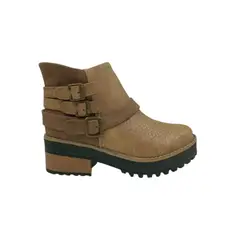 HERIEL - Botín Camel Plataforma Mujer