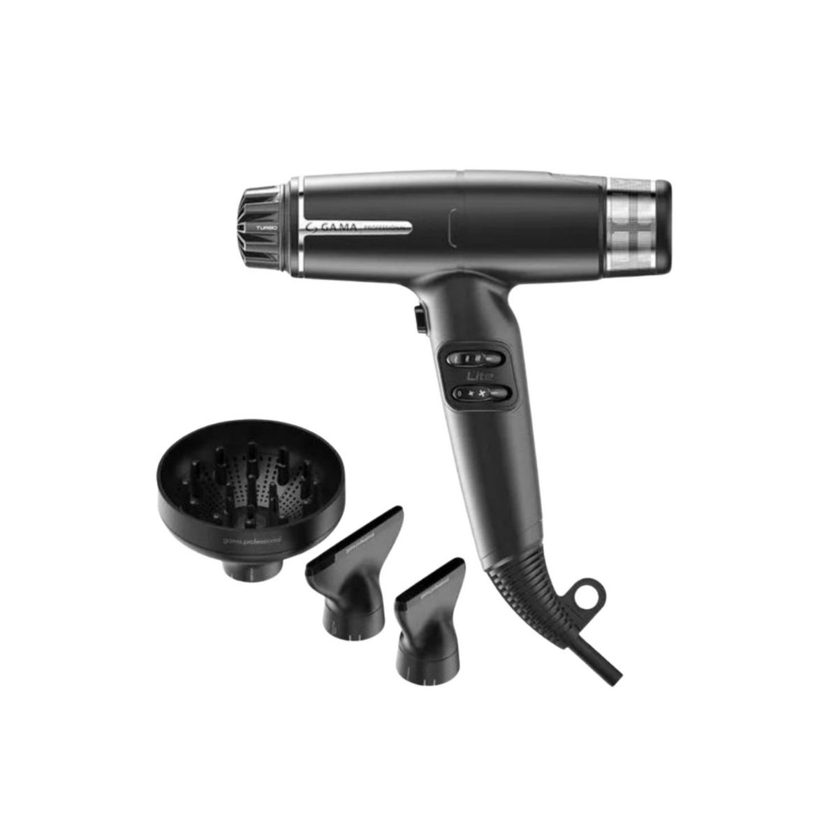 GAMA - Secador De Cabello IQ LiteMax Gama Profesional 1700w Negro