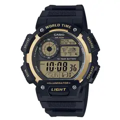 CASIO - RELOJ AE1400WH-9AV HOMBRE WORLD TIME