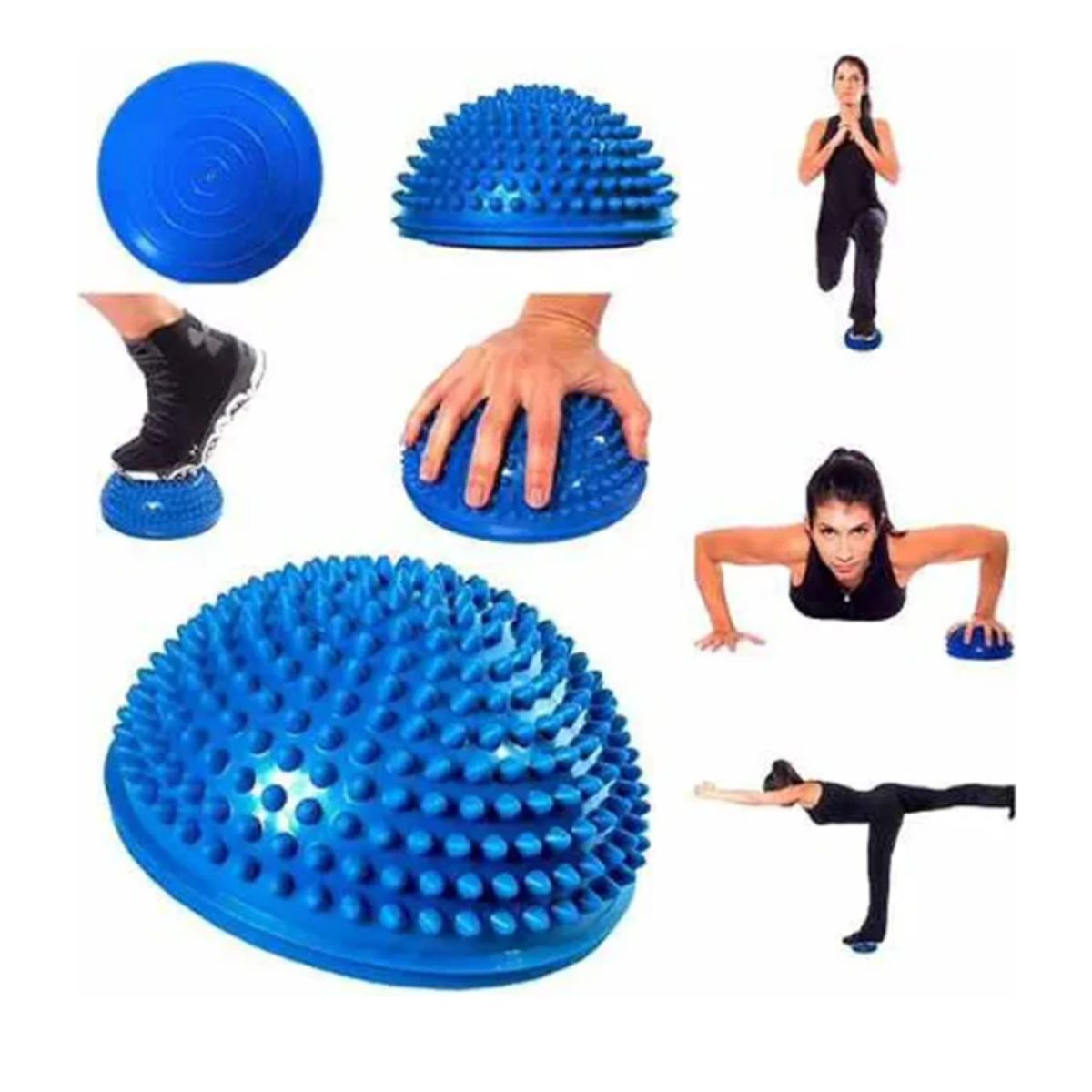 GENERICO - Mini Bosu Equilibrio Erizo 16 cm Color Amarillo