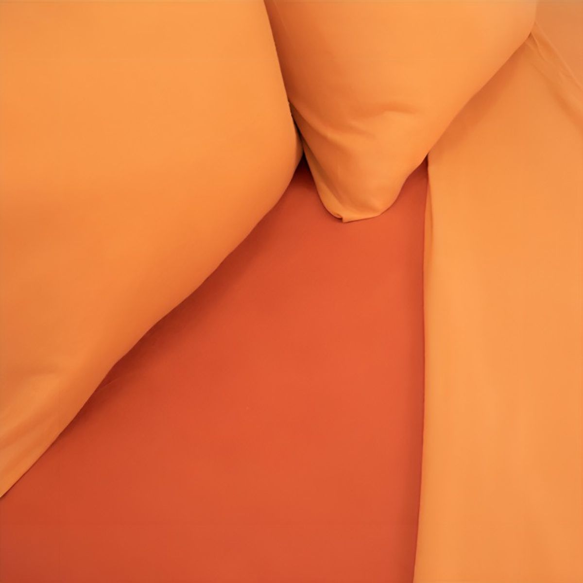 DORAL - Sábanas de Polar Composé King  Bicolor Terracota  Doral