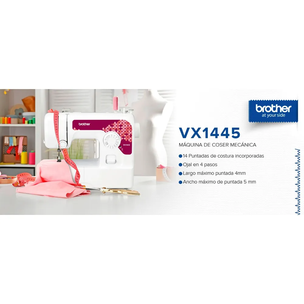 Brother VX1445 Blanco, foto 9