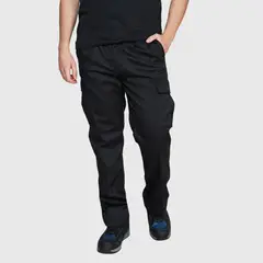 JAYSON - PANTALON CARGO FORRO POLAR HOMBRE NEGRO
