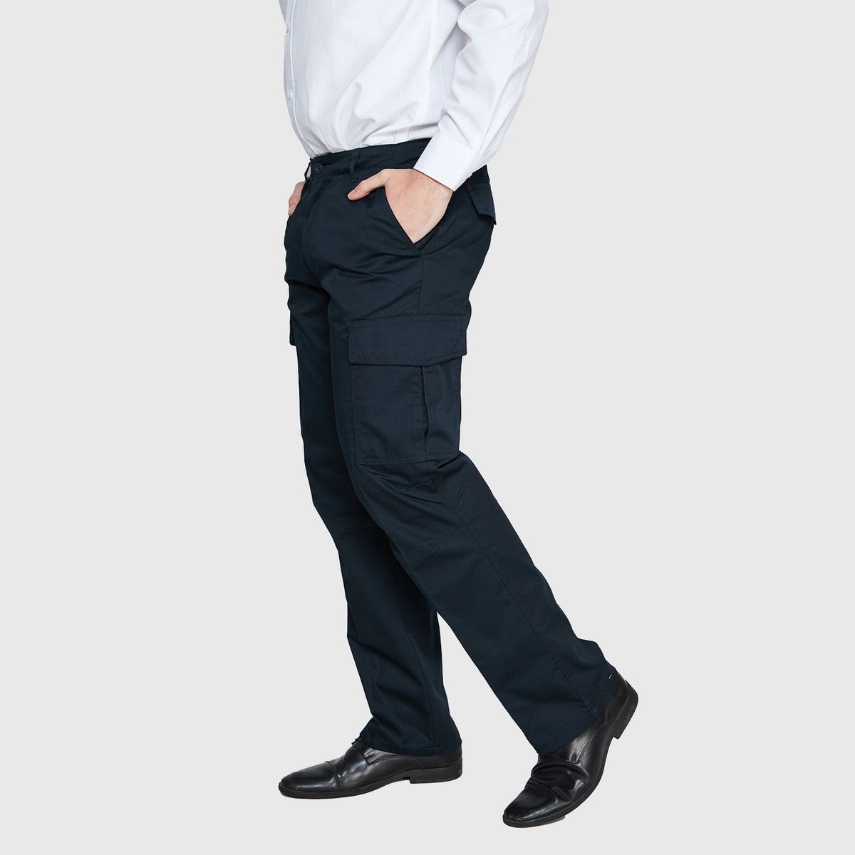 JAYSON - PANTALON CARGO FORRO POLAR HOMBRE AZUL MARINO