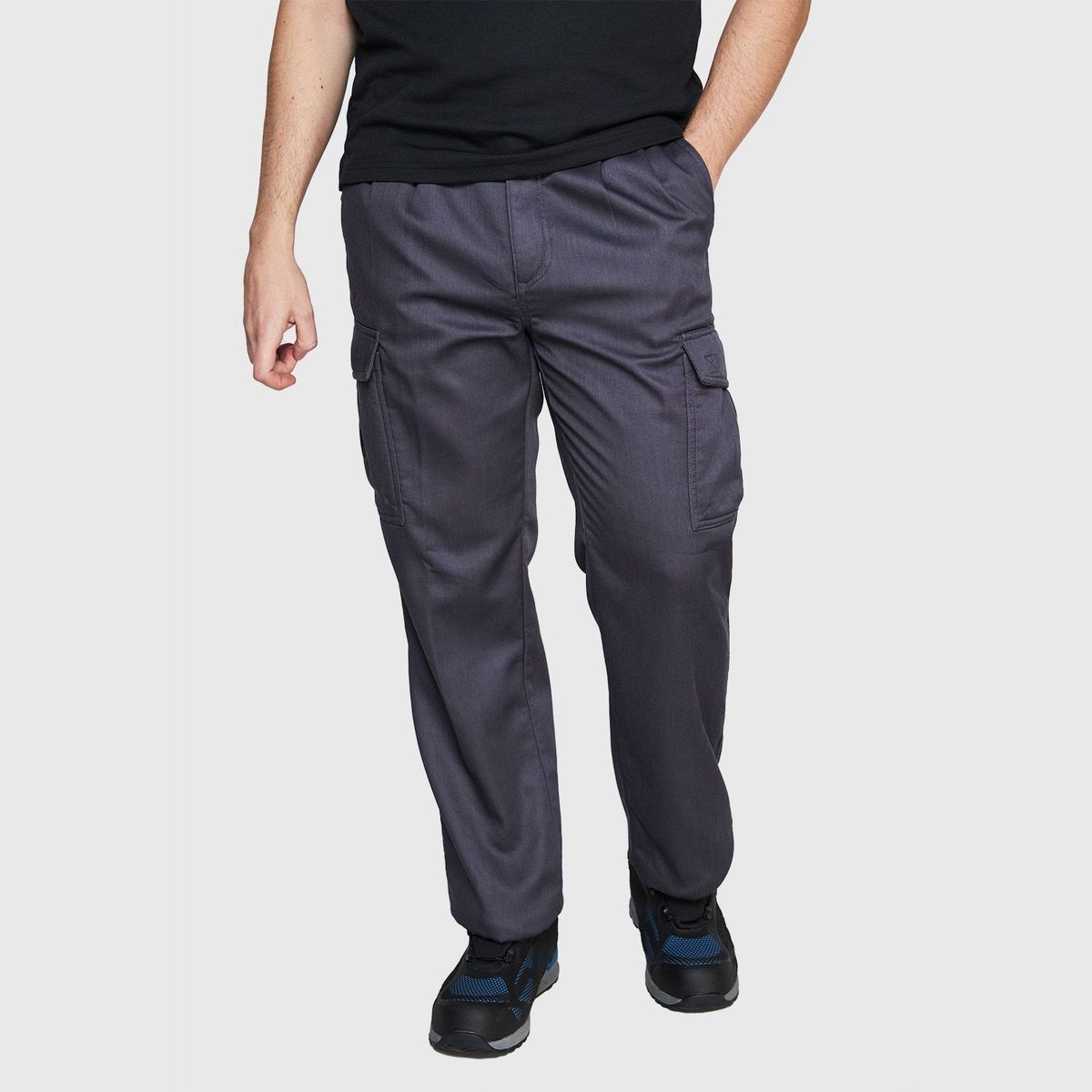 JAYSON - PANTALON CARGO FORRO POLAR HOMBRE GRIS