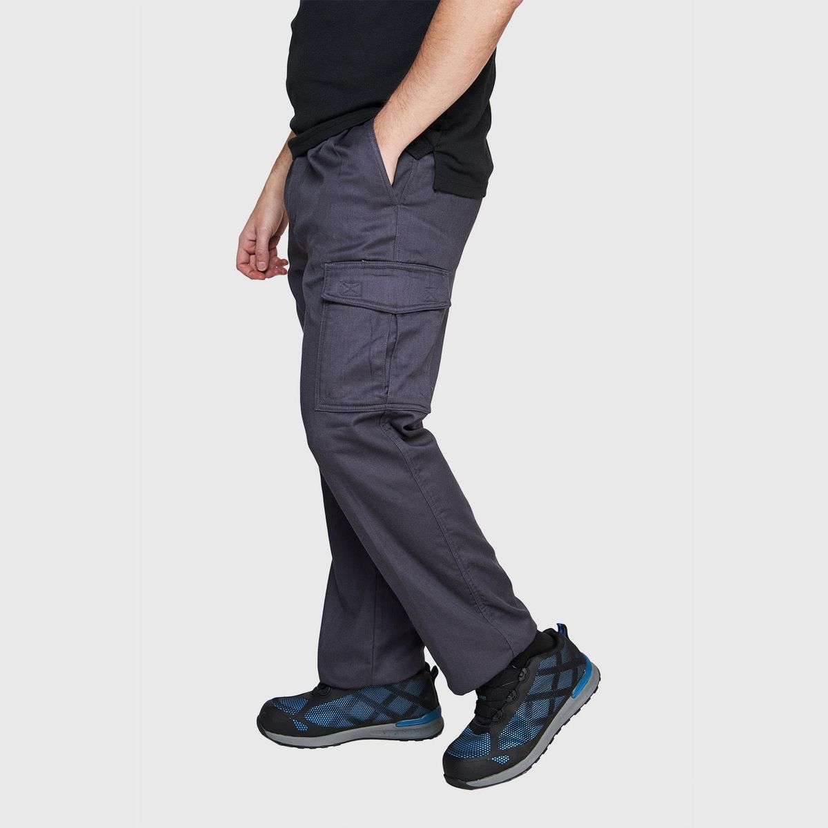 JAYSON - PANTALON CARGO FORRO POLAR HOMBRE GRIS