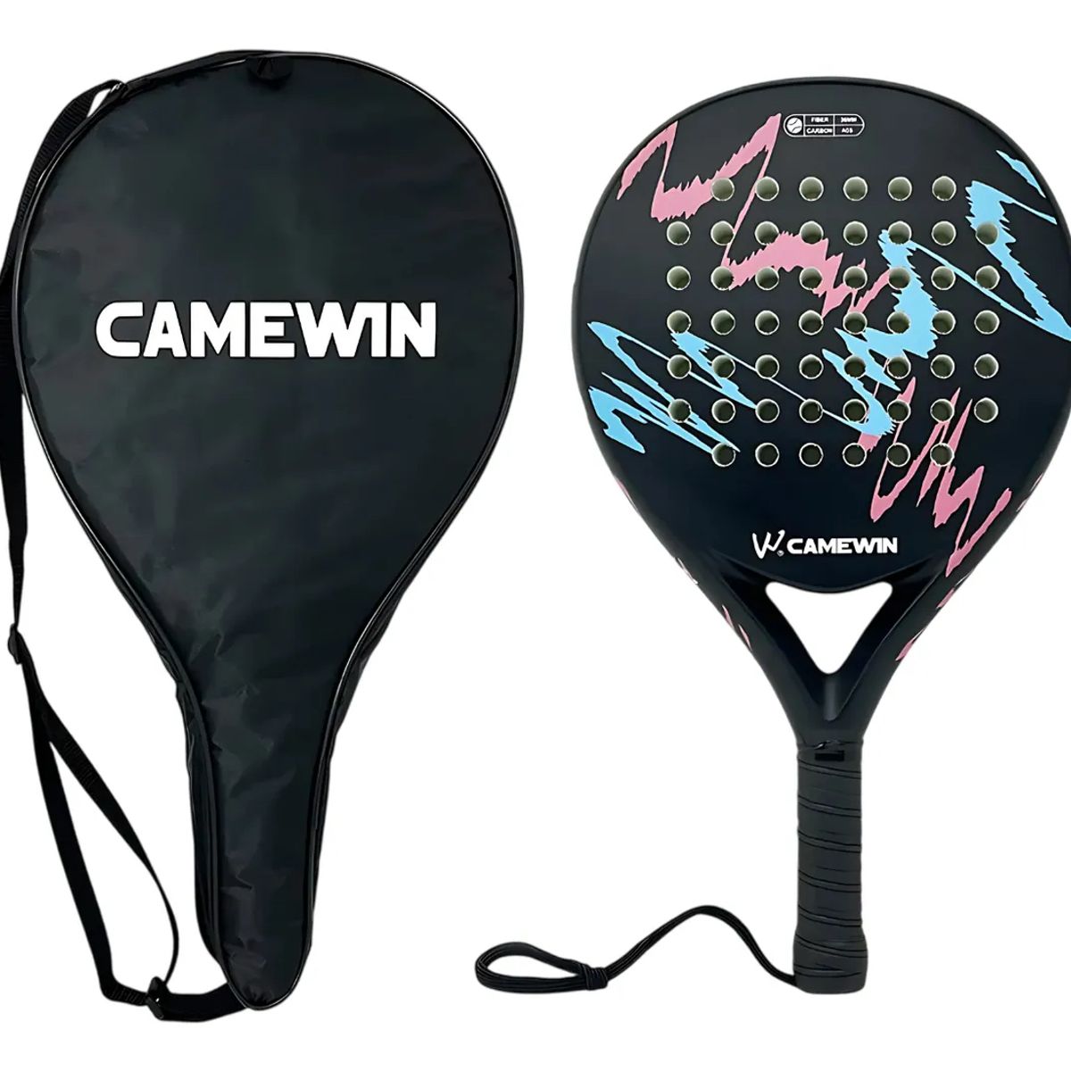 PUREPOWER - Pala de Pádel CAMEWIN 2024 Fibra Carbon Profesiona +Funda