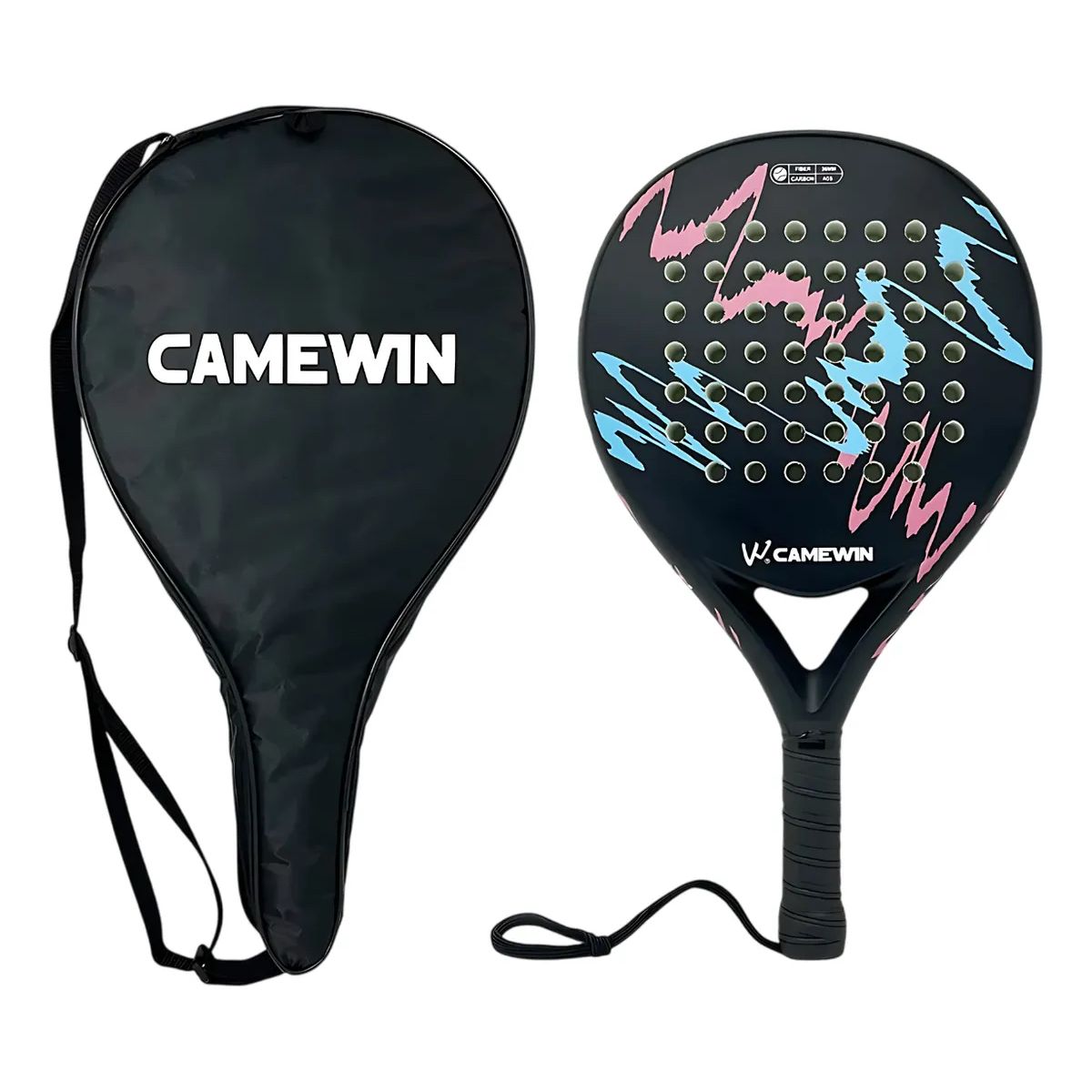 PUREPOWER - Pala de Pádel CAMEWIN 2024 Fibra Carbon Profesiona +Funda