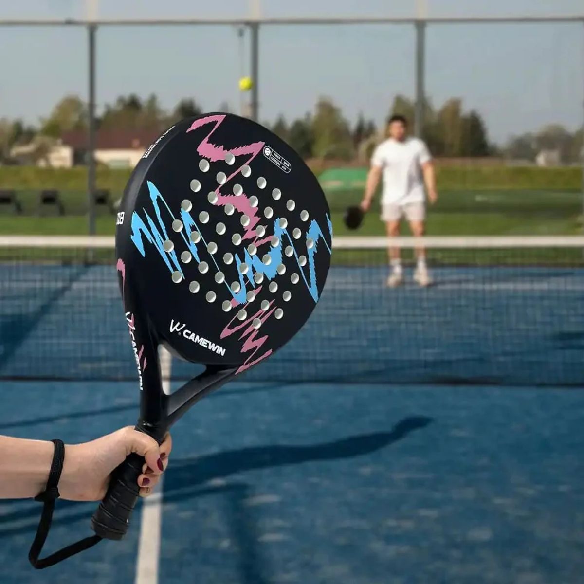 PUREPOWER - Pala de Pádel CAMEWIN 2024 Fibra Carbon Profesiona +Funda