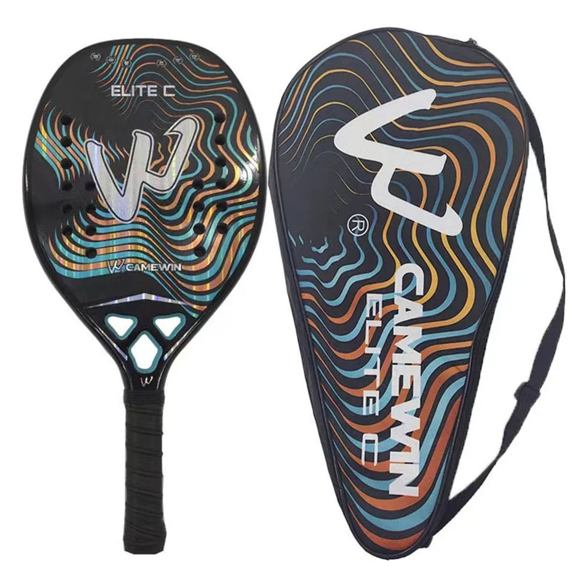 PUREPOWER - Camewin 3K Pala De Pádel Profesional Fibra De Carbono +Funda