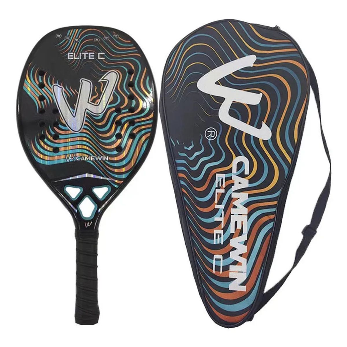 PUREPOWER - Camewin 3K Pala De Pádel Profesional Fibra De Carbono +Funda