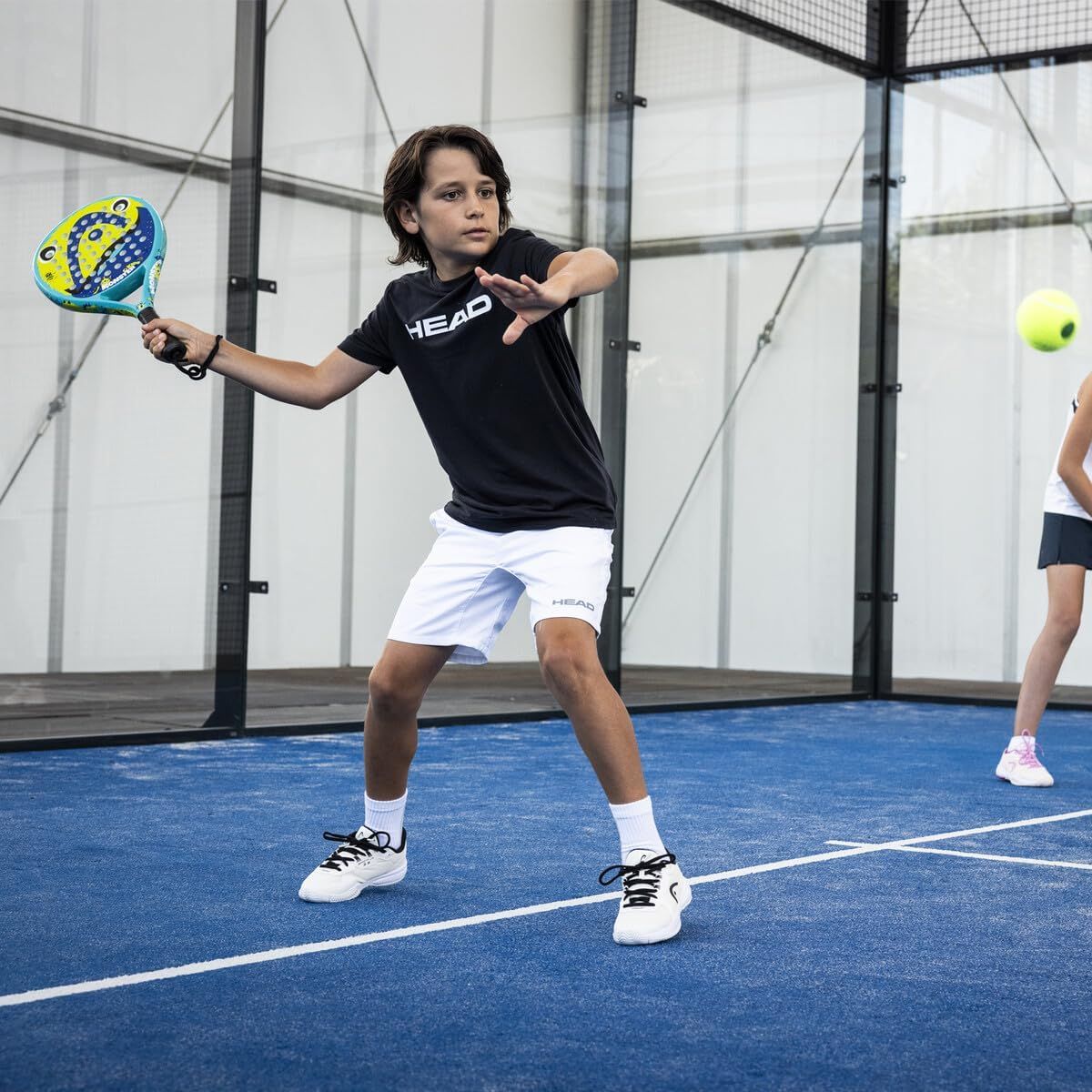 PUREPOWER - Pala de Pádel Carbono EVA Niños  Anti-Golpes + Funda