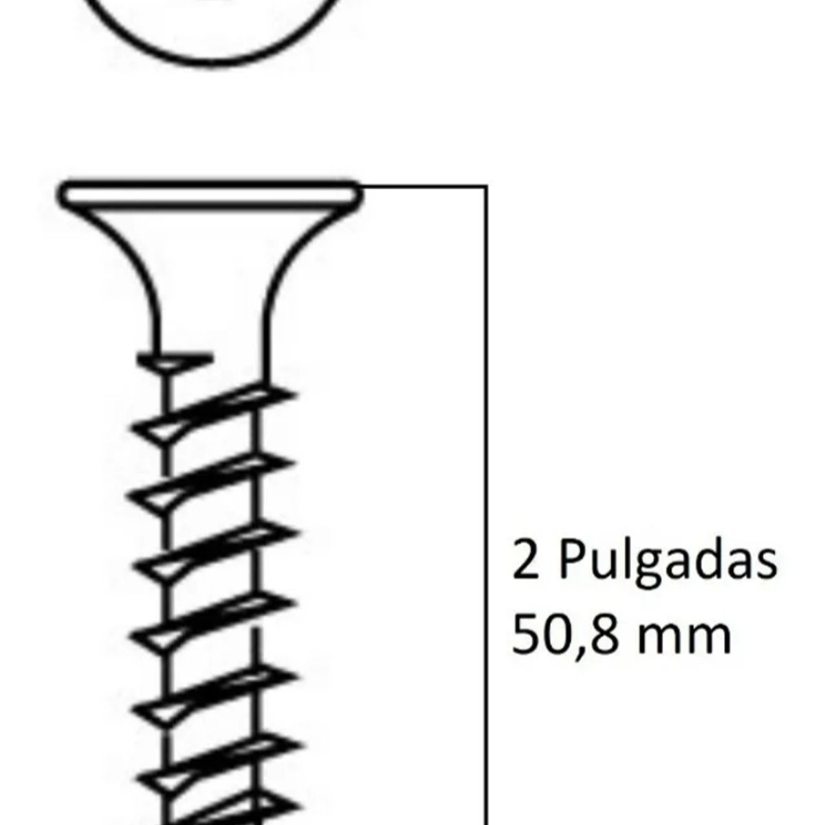 GENERICO - Tornillo  Volcanita Punta Broca 6X2 Zinc Caja 8000 unidades