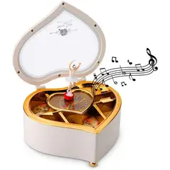GENERICO - Caja Musical Con Bailarina En Forma De Corazón