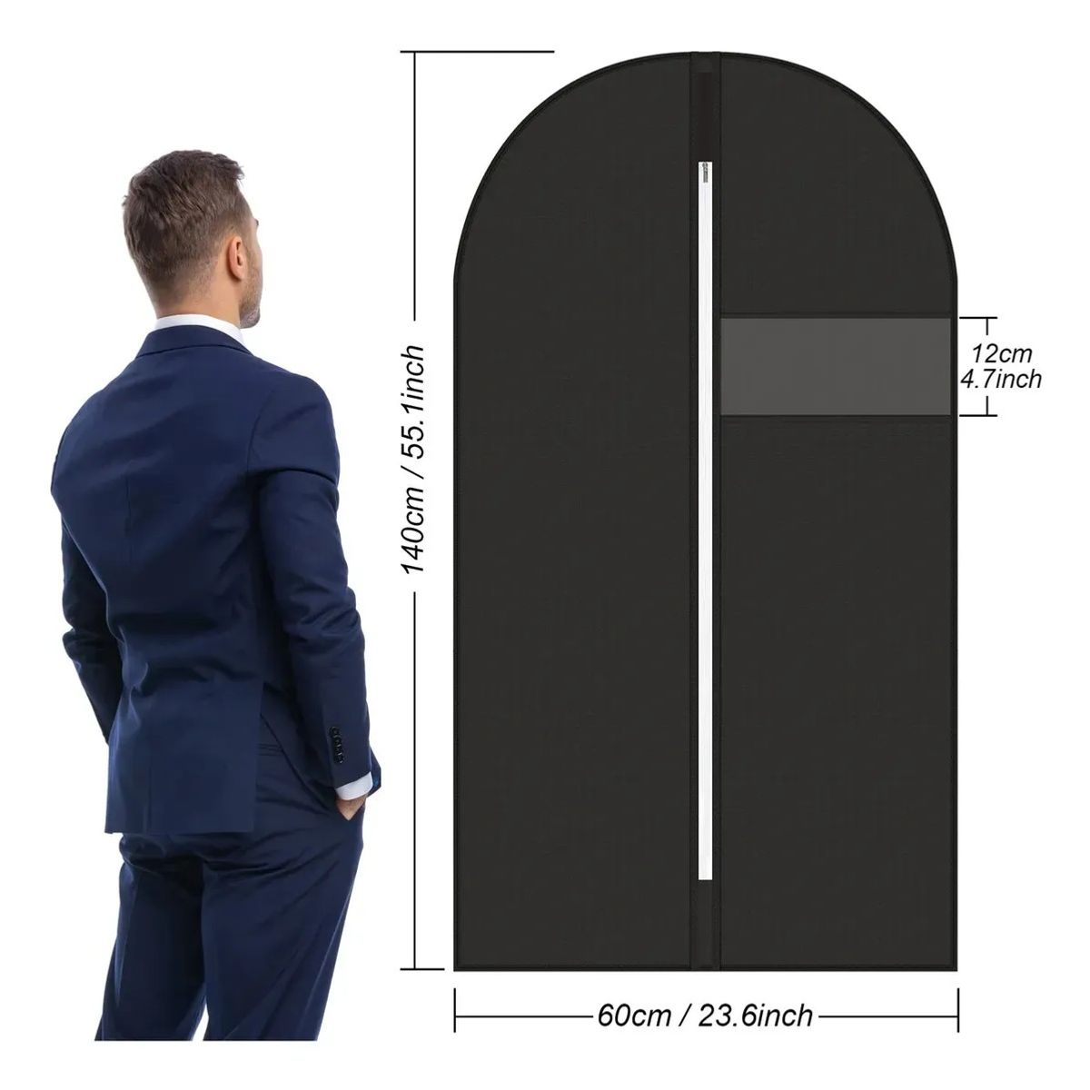 KUANGYE - Pack 6 Funda Cubre Vestido Traje Guarda Terno 140×60cm