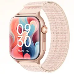 LENOVO - Reloj inteligente F101 Bluetooth AMOLED Rosa