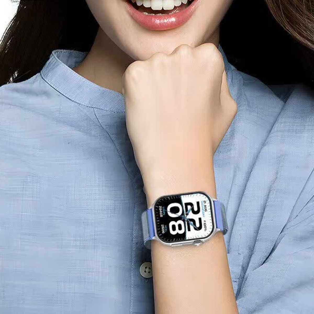 LENOVO - Reloj inteligente Lenovo F101 Bluetooth AMOLED Rosa
