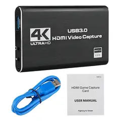 GENERICO - Capturadora De Video Audio Mic Usb 30 A 4k Ultra Hd