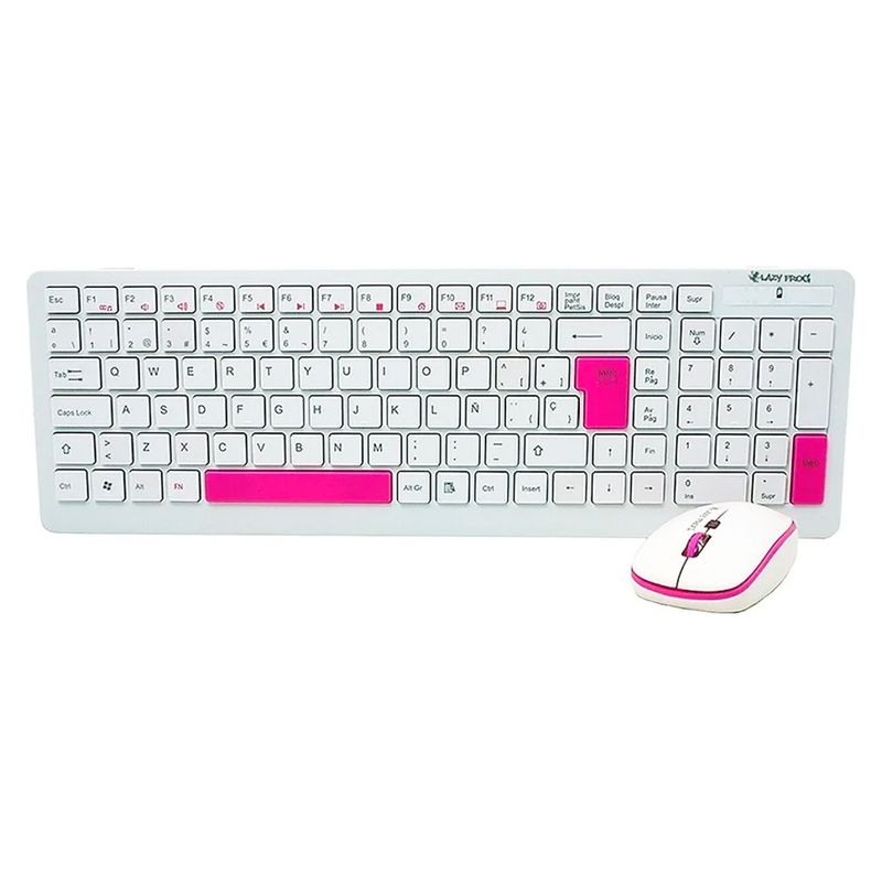 GENERICO - Kit mouse y teclado Lazy Frog Inalámbrico B053CW