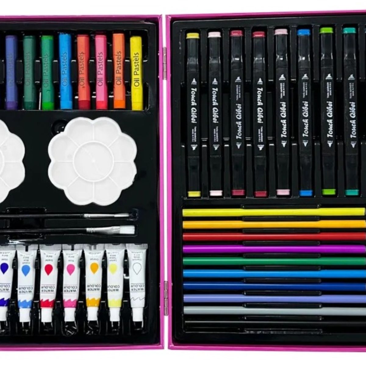 GENERICO - Kit Dibujo Para Niño De 68 Pcs En Maleta Colores