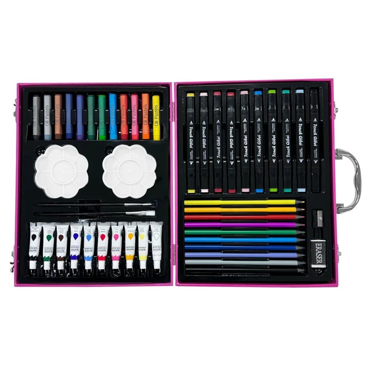 GENERICO - Kit Dibujo Para Niño De 68 Pcs En Maleta Colores