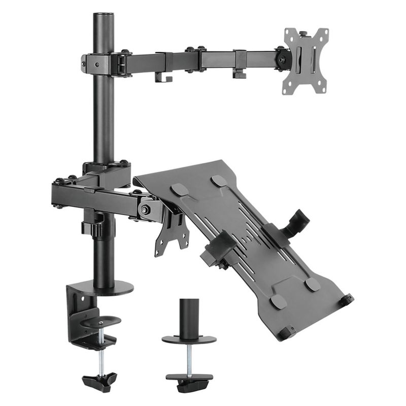 BRASFORMA - Soporte Monitor y  Notebook/laptop 13" a 27" 360°