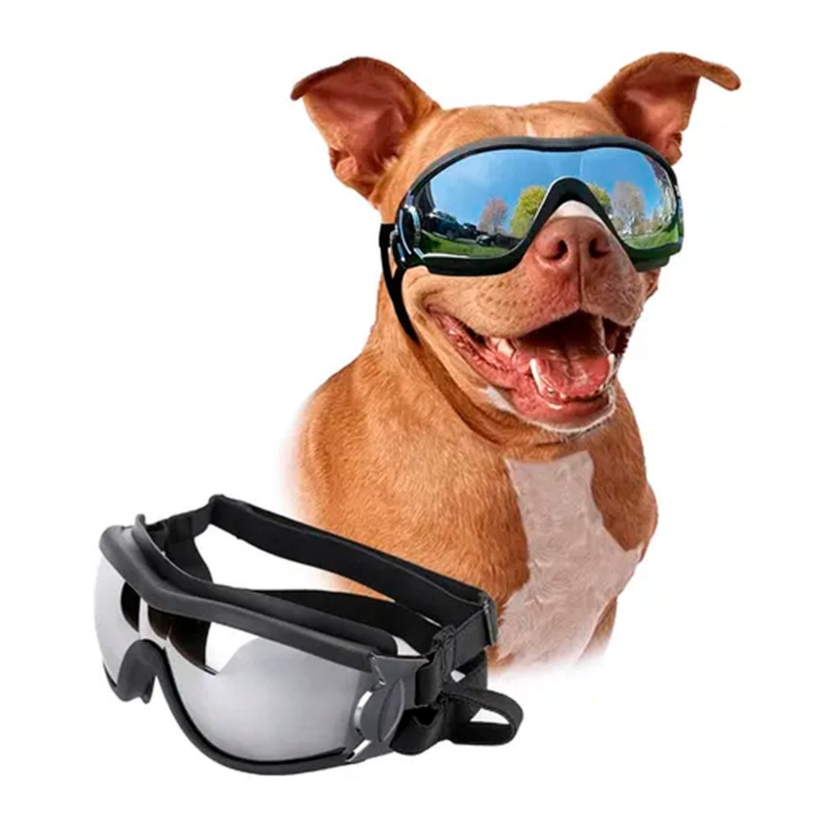 OFERTABKN - Gafas De Sol Para Perro Anti-uv Protector De Ojos Ajustable