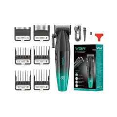 GENERICO - Máquina Cortapelo VGR003 Clipper Profesional 9000RPM Azul