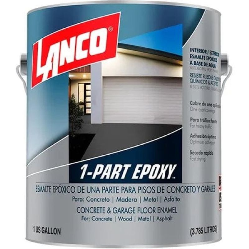 LANCO - Esmalte Epoxico Alto Trafico 1 Part Epoxy Gris gl Lanco