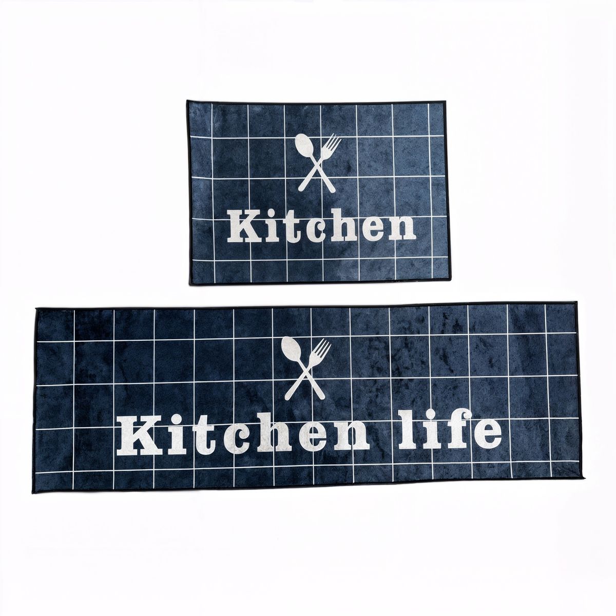 GENERICO - Set 2 alfombra antideslizante alfombras para cocina