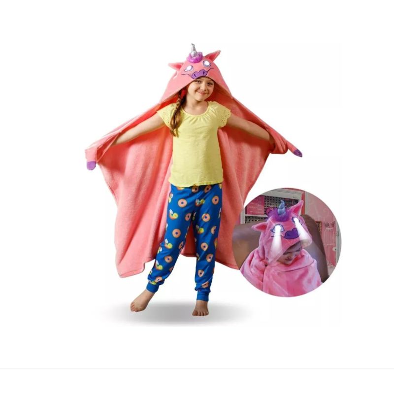 GENERICO - Manta Con Capucha Para Dormir Manta Para Niños Luminosas