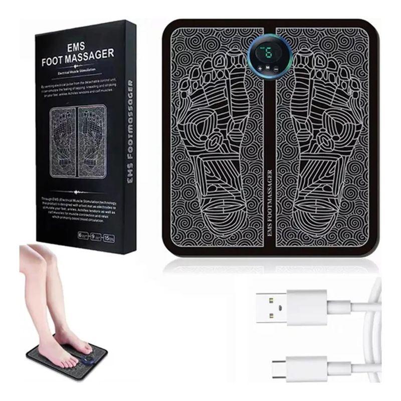 GENERICO - Pack X2 Masajeador De Pies Eléctrico Estimulador Muscular Acupuntura