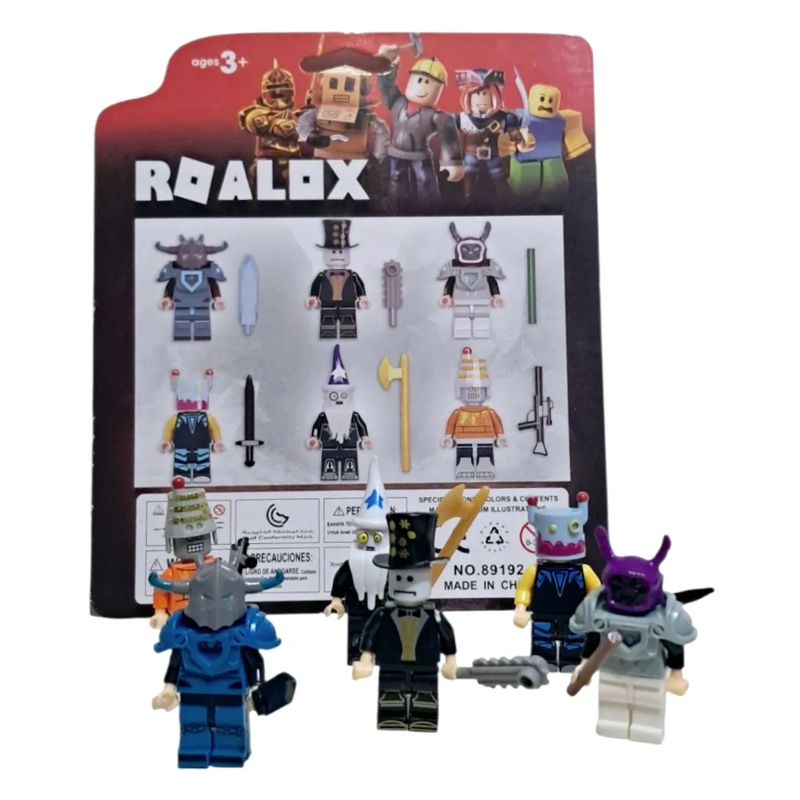 GENERICO - Set 6 Figuras Roblox Mini para bloques
