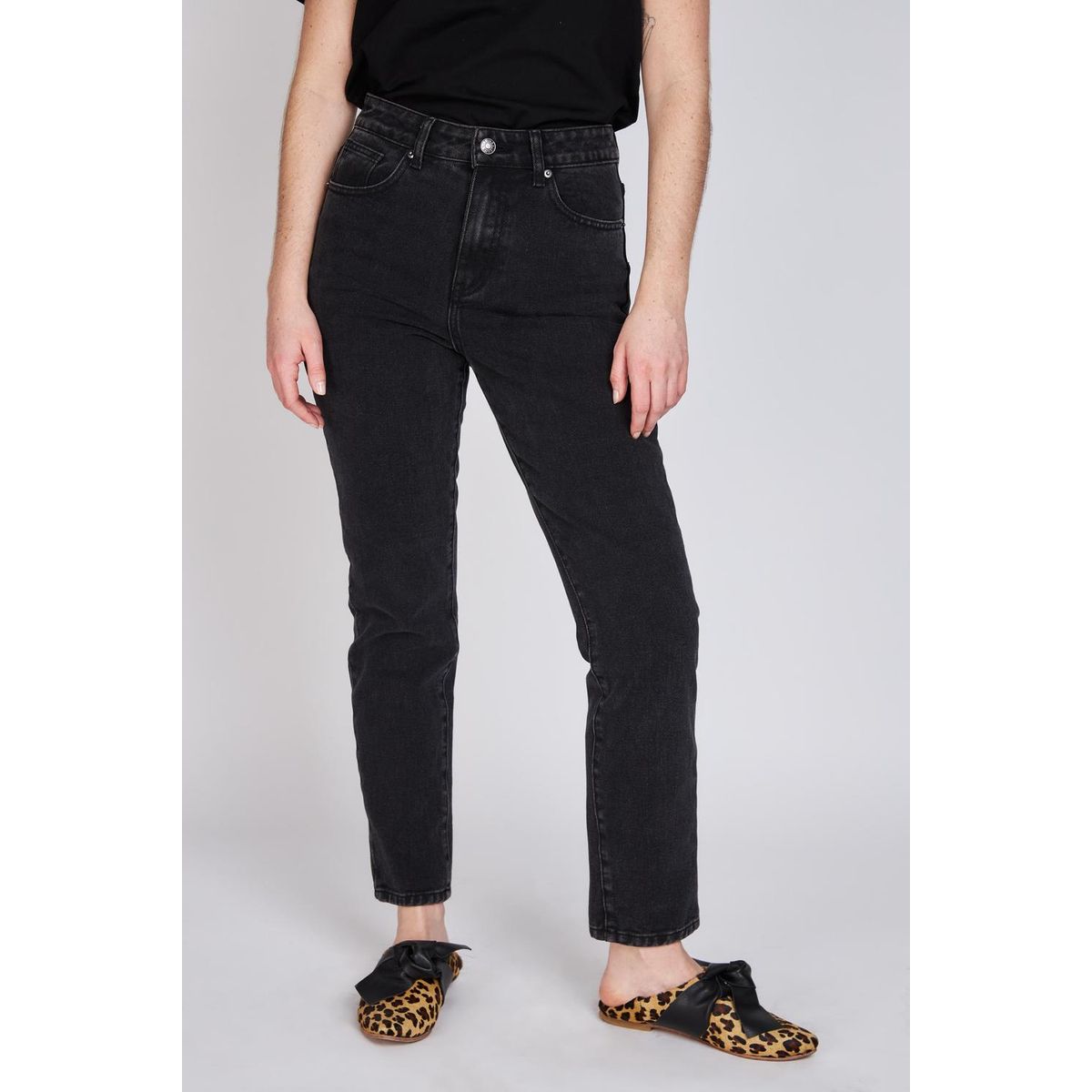 ECLIPSE - Jeans Straight Anastasia Negro Negro Eclipse