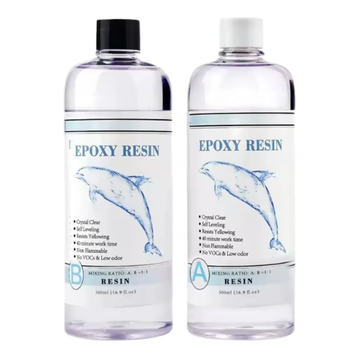 GENERICO - Resina Epoxica 1:1 Para Artesanias Ultra Transparente 1 Kg