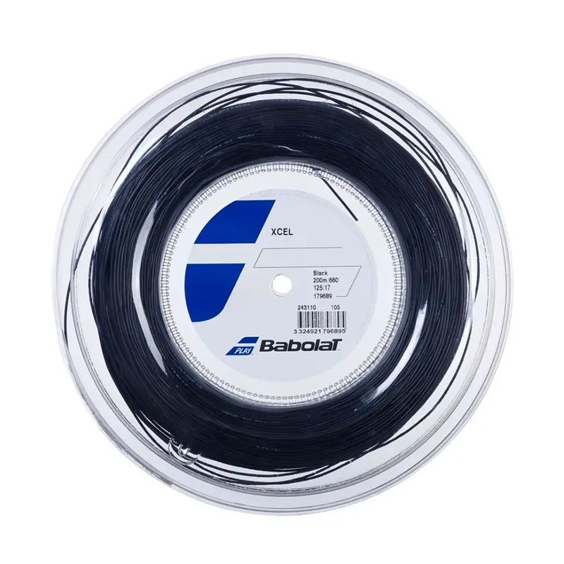 BABOLAT - Rollo de Cuerda Babolat Xcel Negra 1.25 - 200m