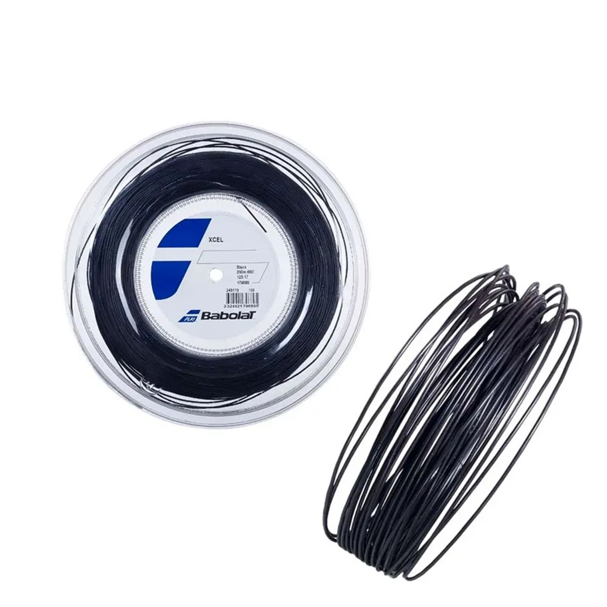 BABOLAT - Rollo de Cuerda Babolat Xcel Negra 1.25 - 200m