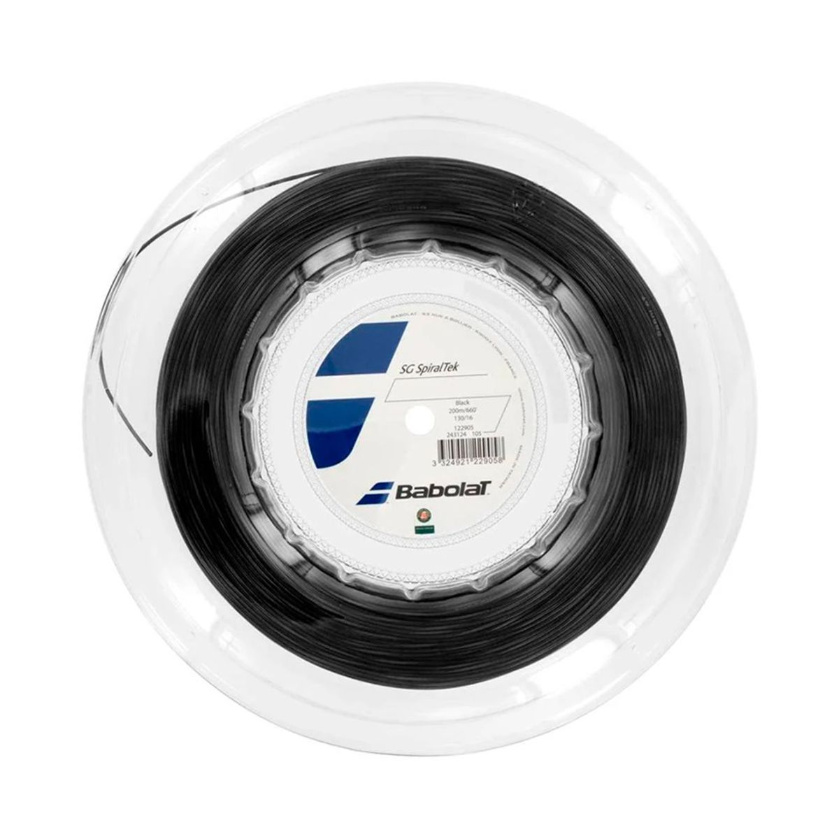 BABOLAT - Rollo de Cuerda Babolat Spiralteck Negra 1.25 - 200m