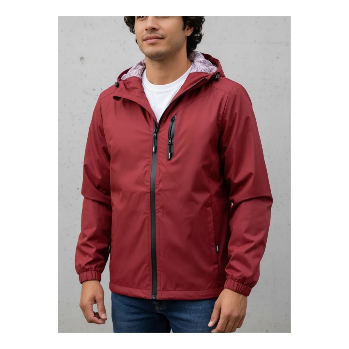 LIKE SHOP - Chaqueta Deportiva Corta Viento Impermeable. Parka Liviana 283