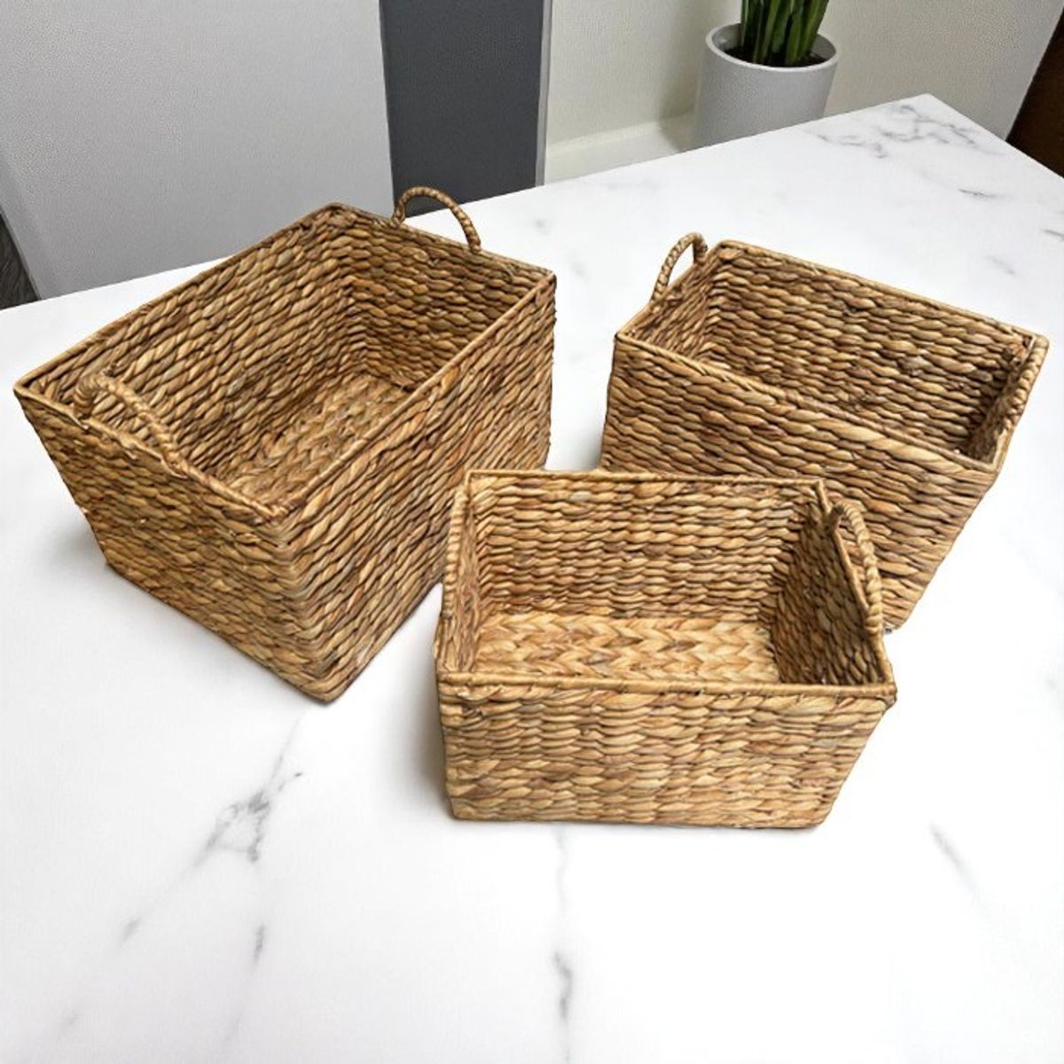 BRIC - Canasto Fibra Natural Set de 3