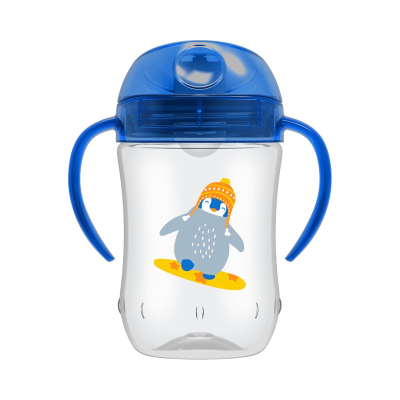 DR BROWN'S - Vaso Con Asas Y Boquilla Blanda 270ml 9m+ Dr Brown´s Azul