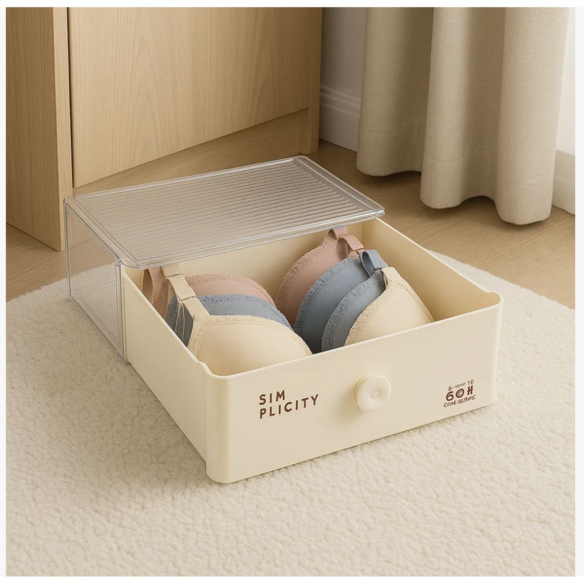 HOMER DESIGN - Caja Organizador De closet Ropa Interior Aplicable sin division