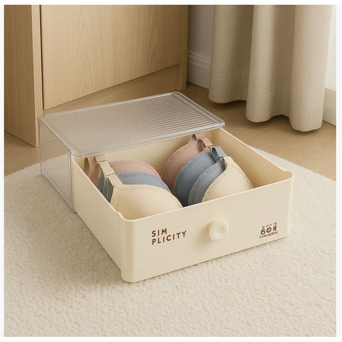 HOMER DESIGN - Caja Organizador De closet Ropa Interior Aplicable sin division