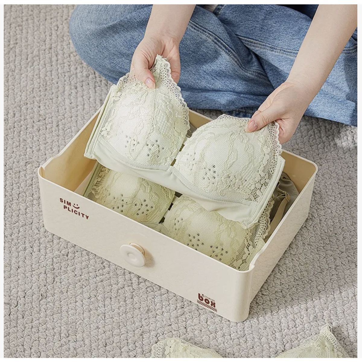 HOMER DESIGN - Caja Organizador De closet Ropa Interior Aplicable sin division