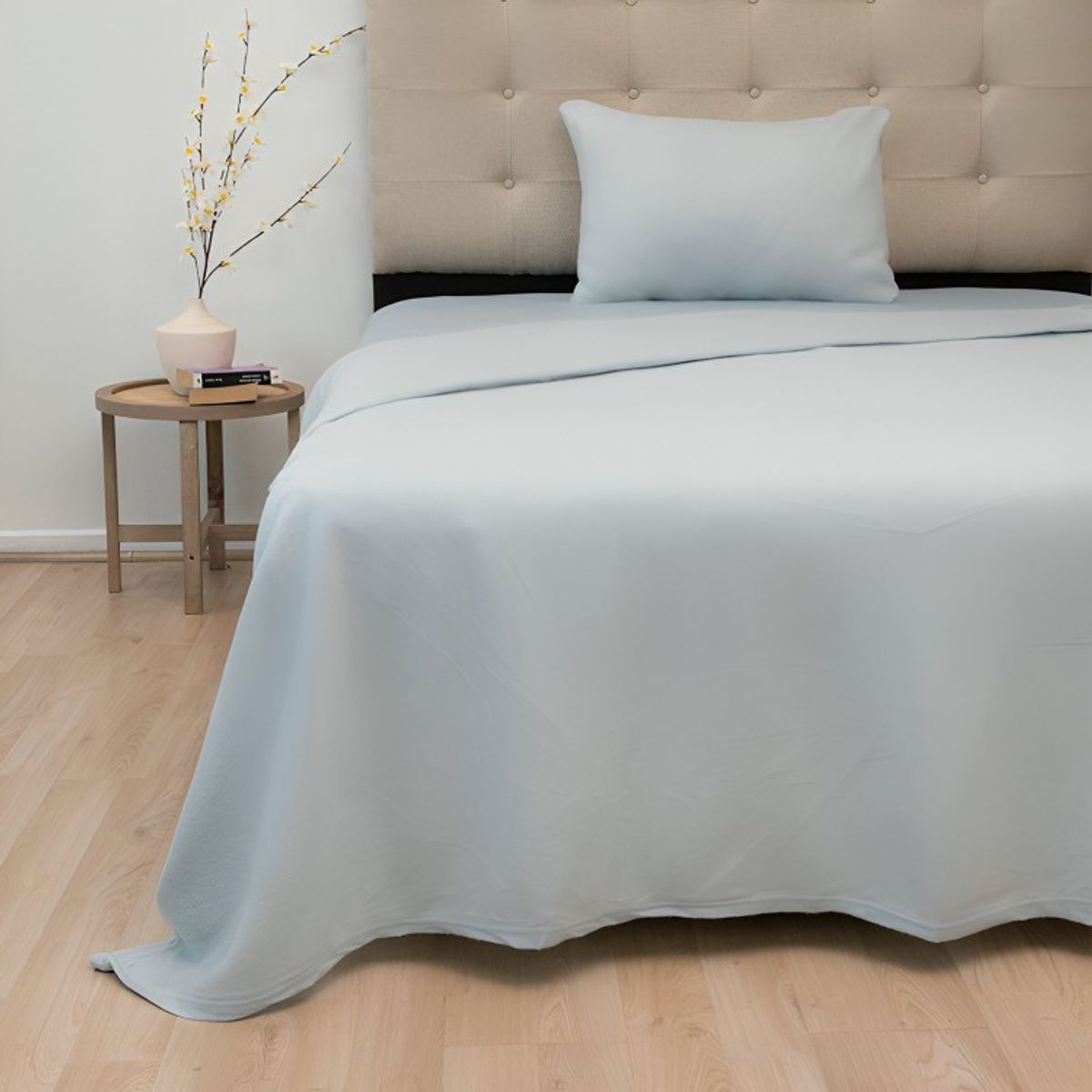 DORAL - Sábanas Polar Composé 1.5 Plazas / Bicolor Celeste – Doral