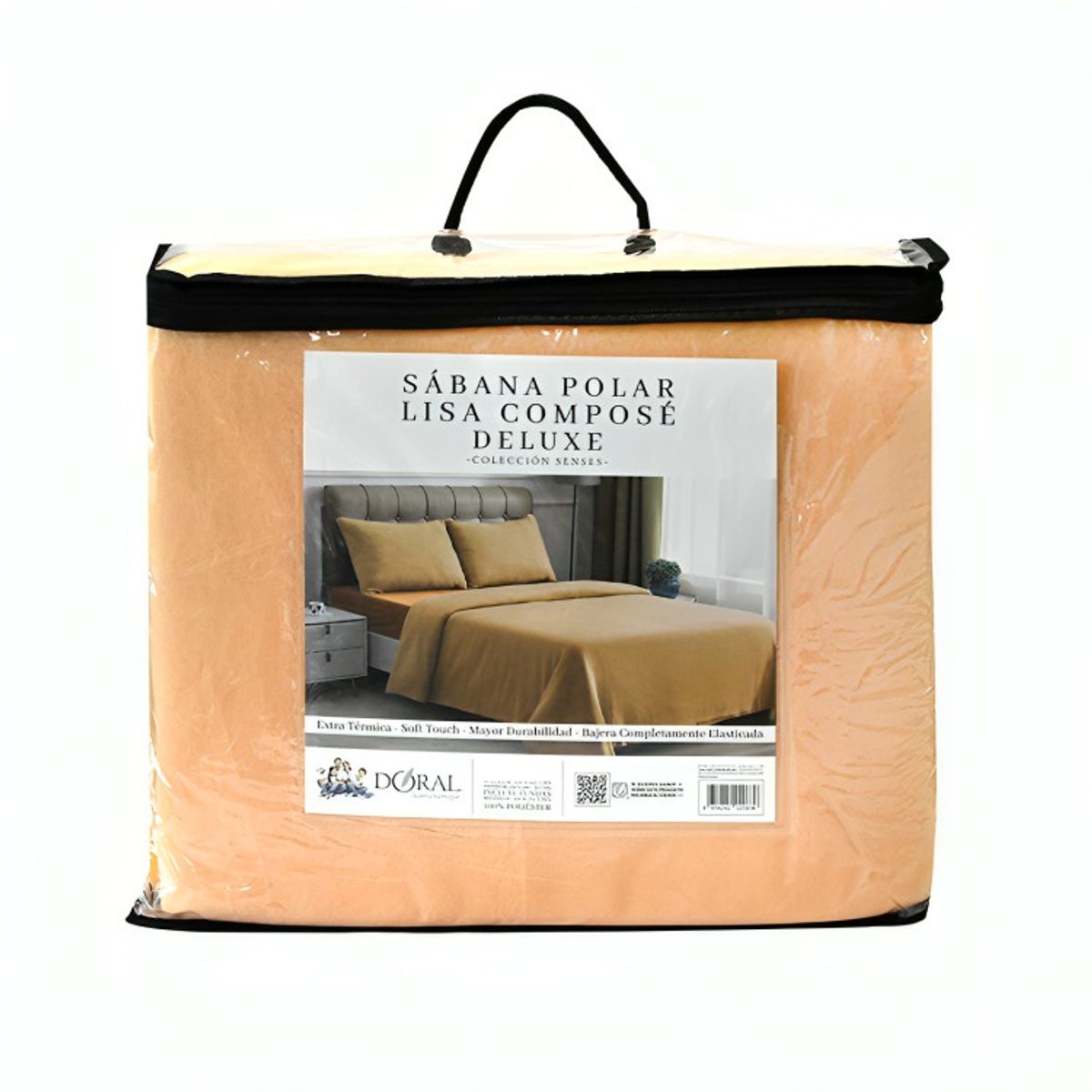 DORAL - Sábanas Polar Composé 1.5 Plazas / Bicolor Amarillo – Doral