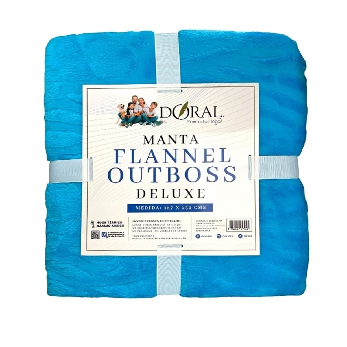 DORAL - Manta Flannel Outboss Deluxe Calipso  Doral 127×152 cm