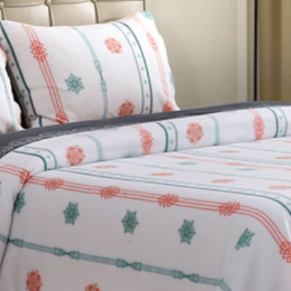 DORAL - Sábanas Polar Composé 1.5 Plazas / Mándalas Blanco Coral – Doral