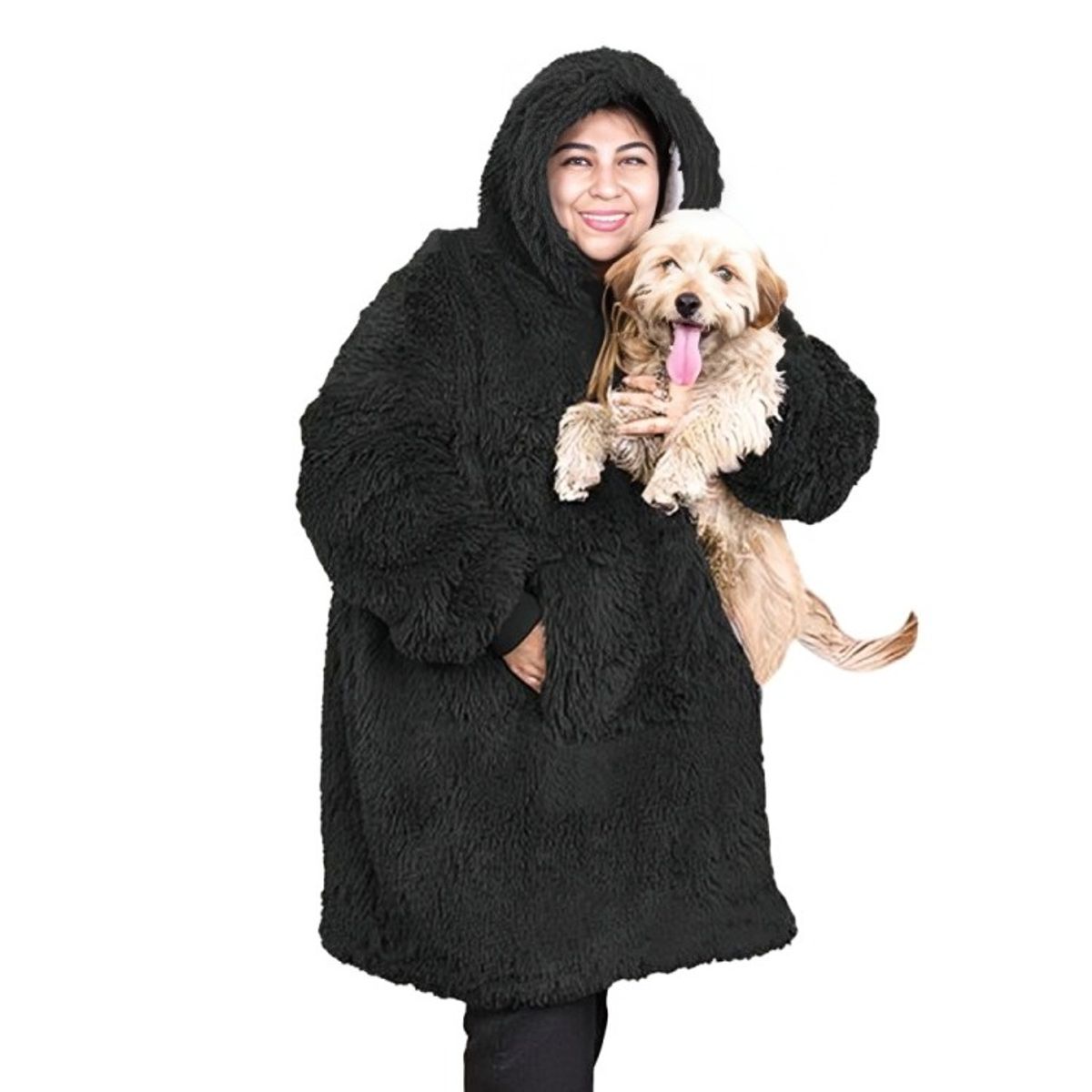 DORAL - Manta Felpuda Hoodie Sherpy  Doral