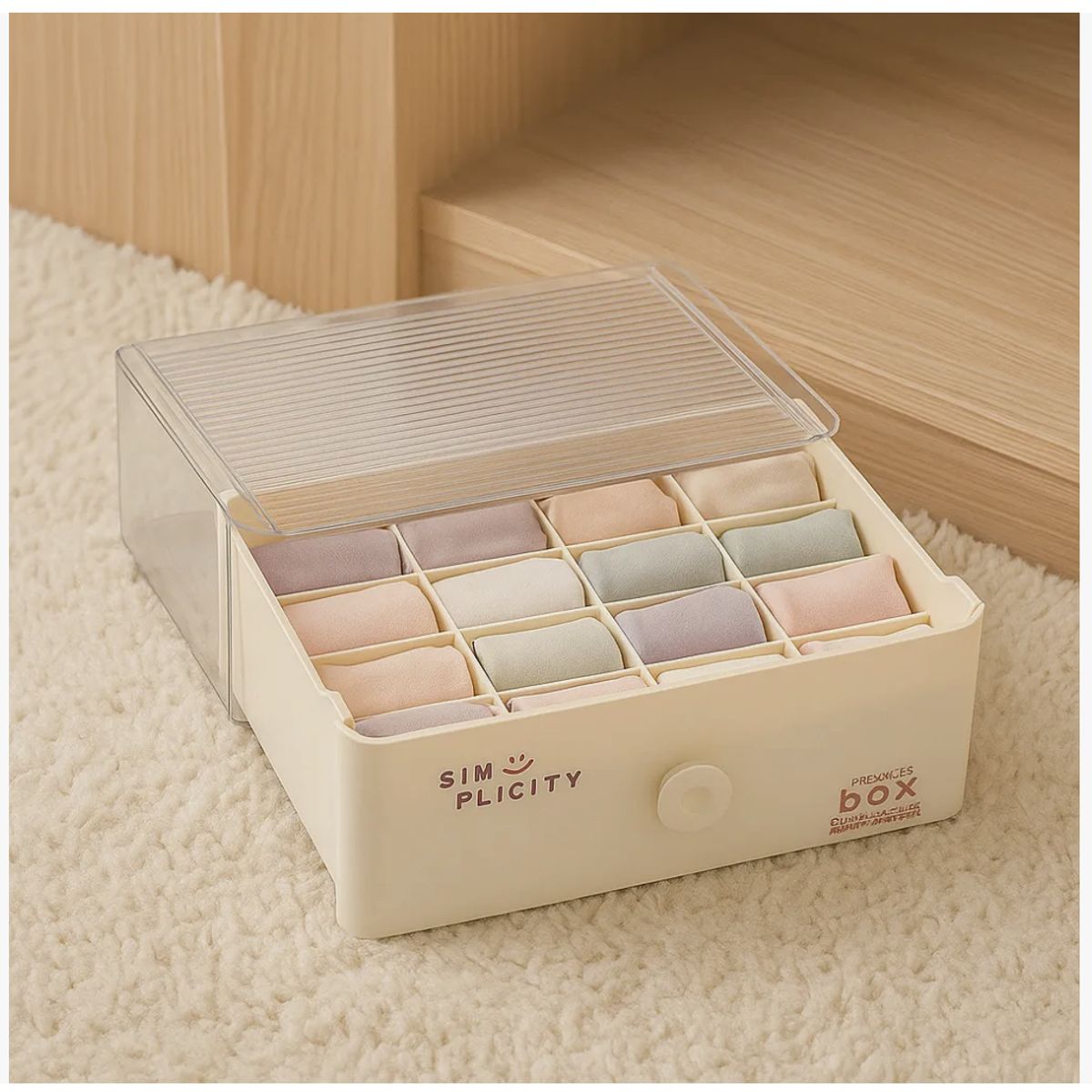 HOMER DESIGN - Caja Organizador De closet Ropa Interior Aplicable 16 division